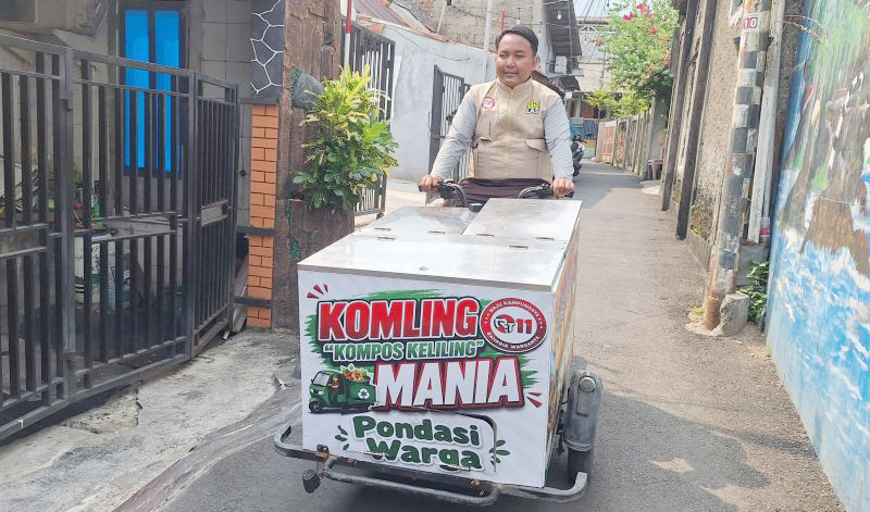 Putar Otak Masalah Sampah! Dorong Kompos Keliling Inovasi...