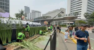 Puncak HUT Jakarta, Warga Mulai Padati Kawasan Bundaran HI