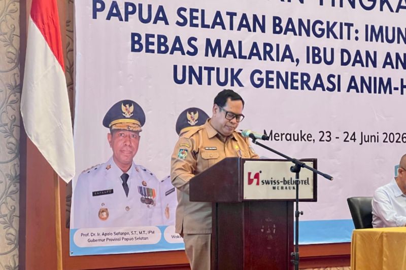 Pemprov Papua Selatan Perkuat Sinergi Lintas Sektor untuk Percepatan Imunisasi dan Pengendalian Malaria.