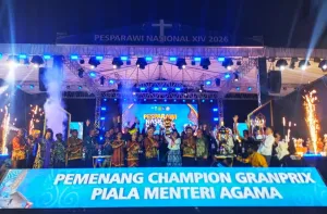 Jadi Juara Umum Pesparawi Nasional XIV, Sulawesi Utara Bawa Pulang Piala Presiden dan Menteri Agama  