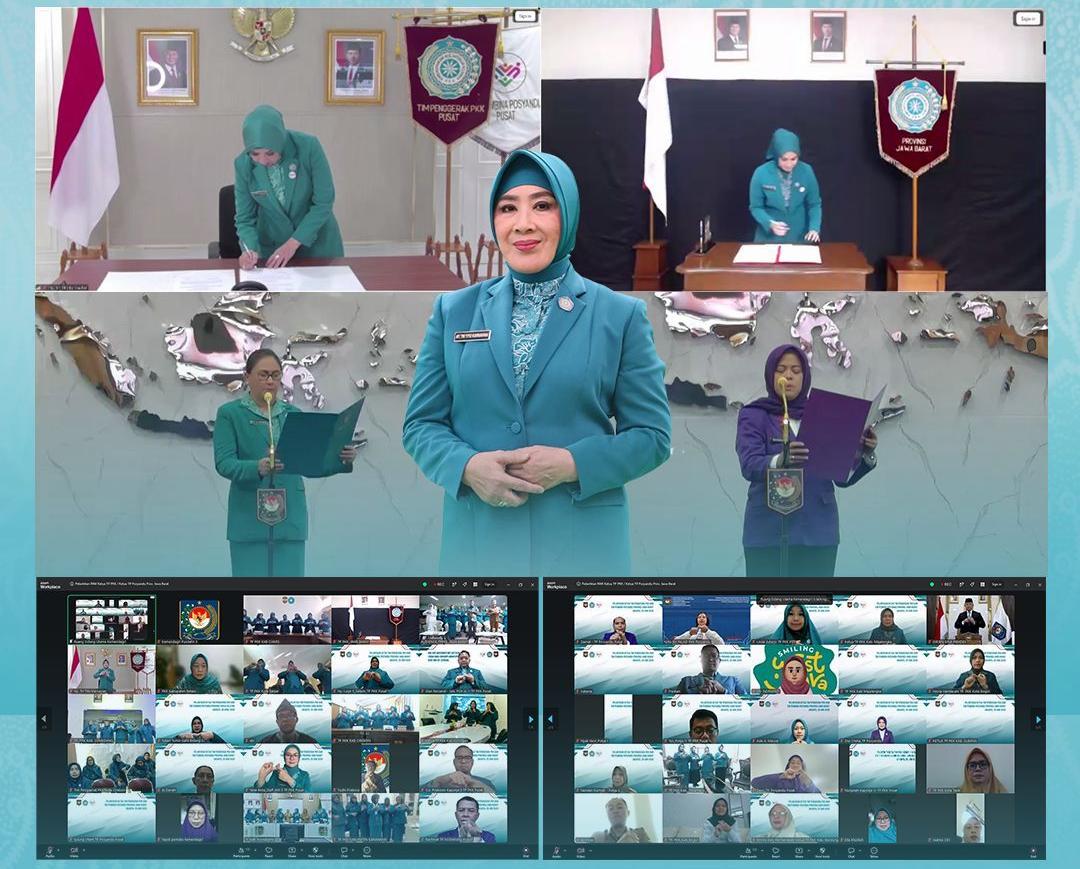Ketua Umum TP PKK Lantik Samantha Dewi Erwan Setiawan Jad...