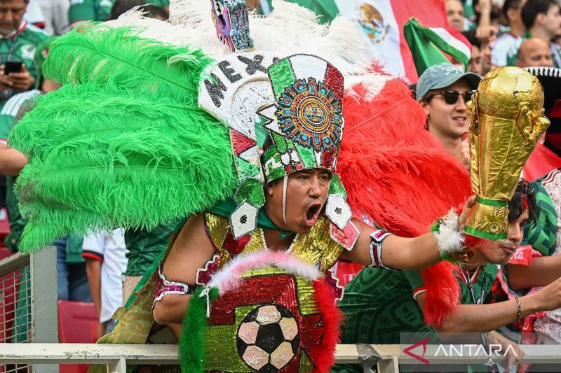 Jelang Meksiko Vs Ekuador, Mexico City Lautan Hijau 
