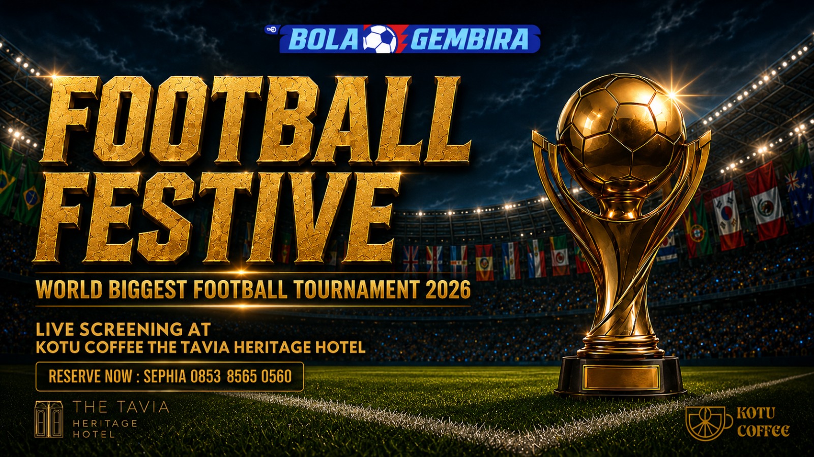The Tavia Heritage Hotel Gelar Nobar Piala Dunia 2026 dan...