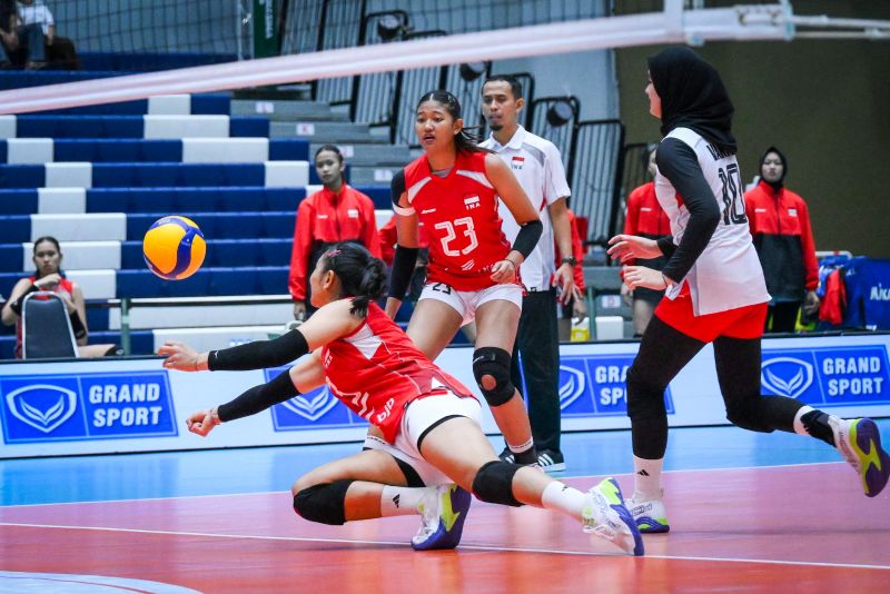 AVC U-18: Tim Bola Voli Putri Indonesia Petik Kemenangan ...