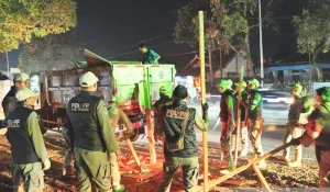 Pemkab Cianjur Bongkar 23 Bangunan Liar di Jalan Bandung-Cianjur