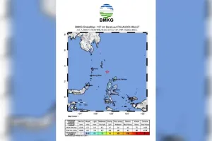 Gempa Magnitudo 5,5 Guncang Kabupaten Kepulauan Talaud 