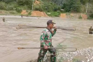 Pembangunan Jembatan Gantung untuk Warga Pedalaman di Gayo Lues, Aceh
