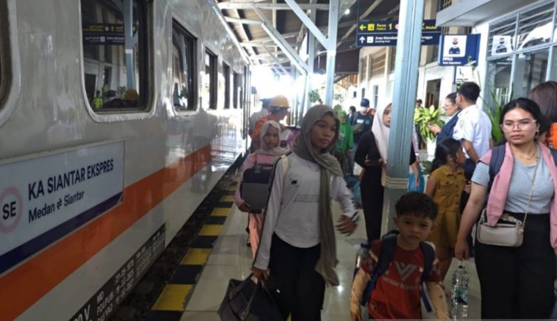 Transportasi Kereta Api di Sumut Mulai Jadi Favorit, Juml...