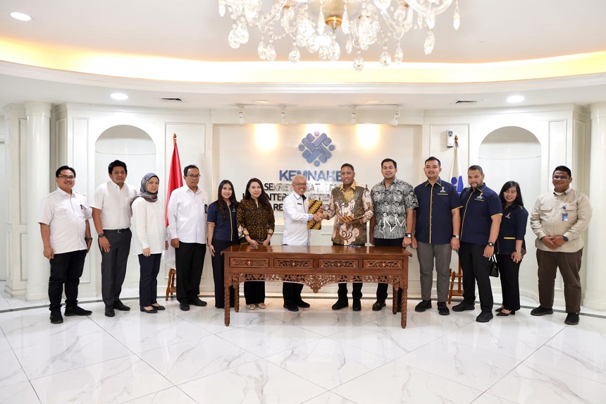 Kemnaker dan BPD HIPMI Jaya Teken MoU Tingkatkan Keterampilan Tenaga Kerja