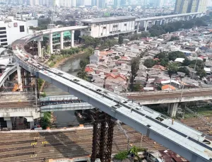 LRT Jakarta Fase 1B Rute Velodrome-Manggarai Sudah Tersambung 100 Persen