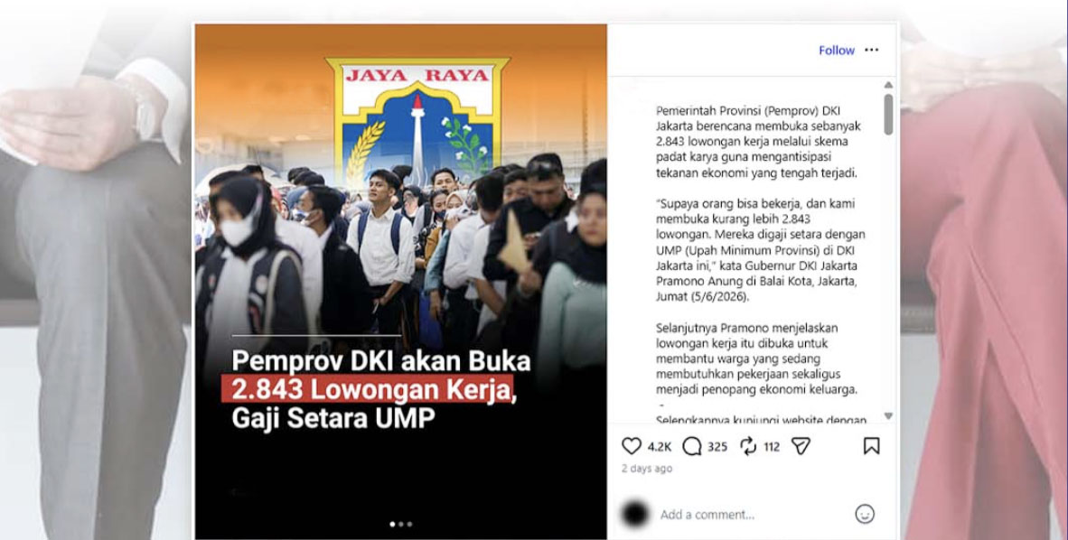 Pencari Kerja Membeludak, 132 Ribu Warga Berebut Daftar 2.800 Lowongan Padat Karya DKI