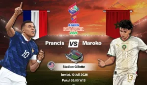 Prancis vs Maroko di Peremp...