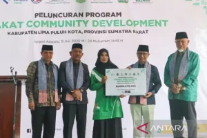 Baznas RI Luncurkan Kampung Zakat di Sumbar, Perkuat Ekonomi Mustahik Lewat Tenun.