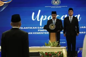 Komjen Pol Rudi Setiawan Resmi Dilantik Jadi Irjen Kemenimipas, Siap Perkuat Pengawasan Internal