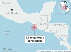 Gempa Bumi Kuat M7,3 Menggu...