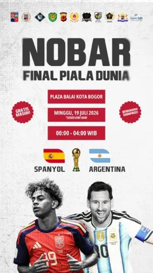 Pemkot Bogor Gelar Nobar Final Piala Dunia 2026  