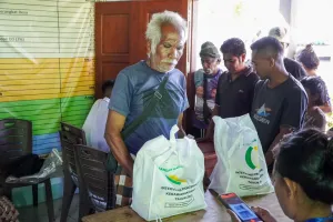 Bantuan Pangan Turun ke Kup...