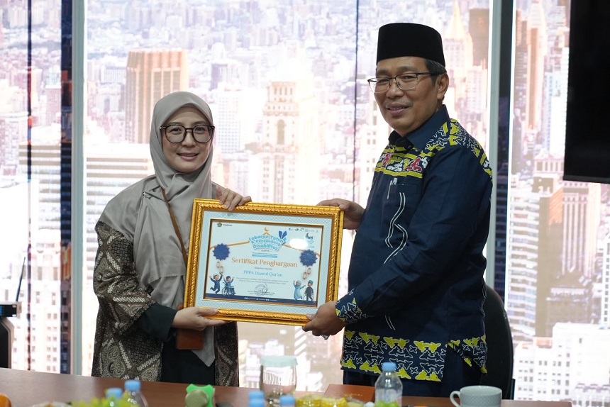Kemenag RI Gandeng Laznas PPPA Daarul Quran, Bahas Strategi Penguatan Ekosistem Zakat.