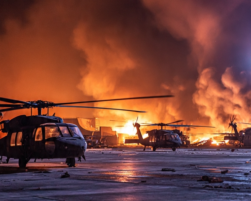 Iran Hantam Jantung Operasi Militer AS di Yordania, Armada Black Hawk AS Hangus Bergelimpangan