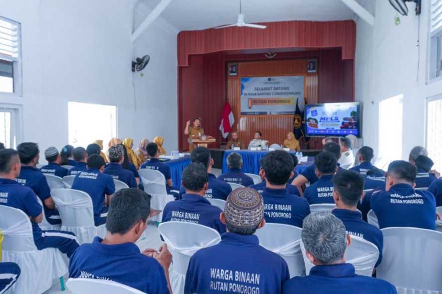56 Warga Binaan Rutan Ponorogo Mengikuti Pendidikan Kesetaraan
