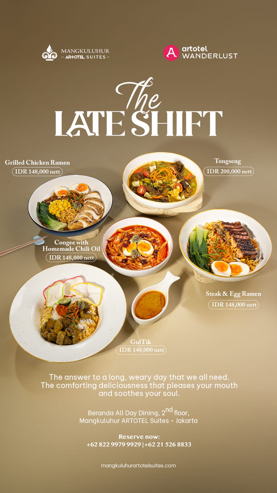 Promo Kuliner Malam "The Late Shift" Hadir di Mangkuluhur...