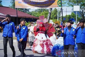 HUT Ke-24 Nagan Raya Berlangsung Meriah, 1.042 Pelajar SMP Tampil di Karnaval Budaya.