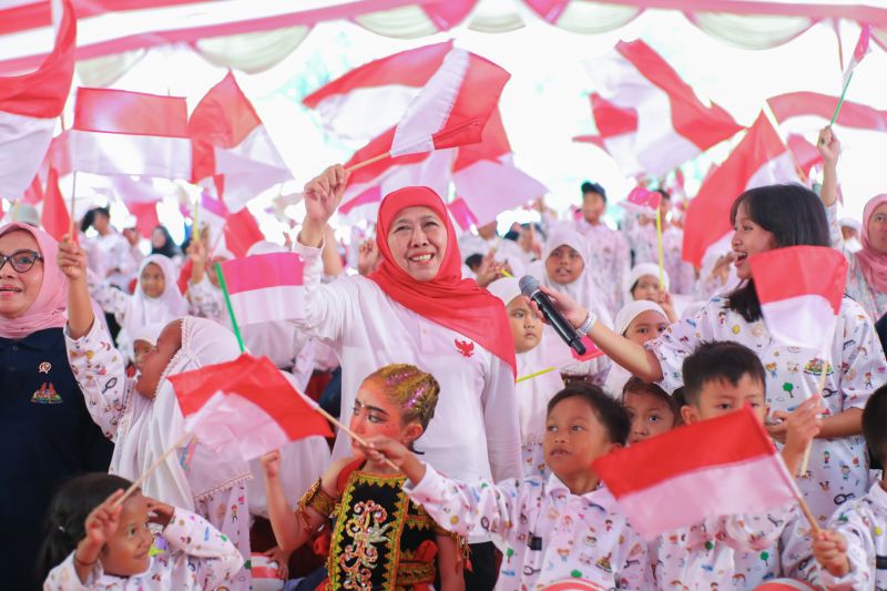 Peringati Hari Anak Nasional, Gubernur Khofifah Dorong Pemenuhan Hak Anak Sebagai Investasi Strategis Bangsa