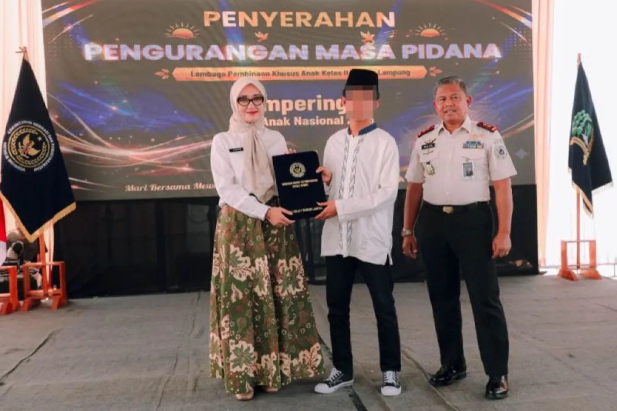 Hari Anak Nasional, 45 Anak Binaan LPKA Bandarlampung dapat Remisi Khusus
