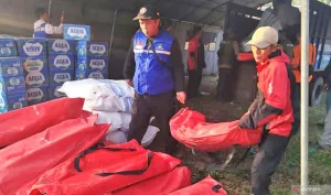 Kemensos Salurkan Bantuan ke 420 Warga Terdampak Kebakaran di Sukabumi