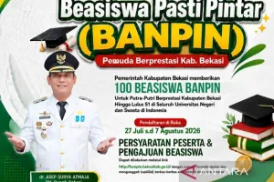 Pemerintah Kabupaten Bekasi Membuka 100 Paket Beasiswa Pemuda Berprestasi