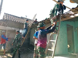 Wujudkan Hunian Layak, TMMD Ke-129 Kodim 0726/Sukoharjo Bedah 5 Rumah Warga di Parangjoro
