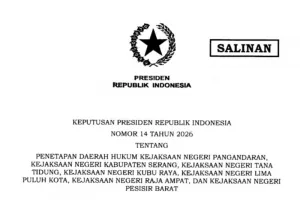 Presiden Prabowo Tetapkan Daerah Hukum Tujuh Kejaksaan Negeri Baru, Ada Kejari Pangandaran