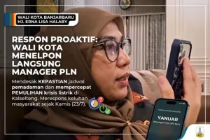 Pemerintah Kota Banjarmasin Laporkan Keluhan Warga Terdampak Pemadaman Bergilir