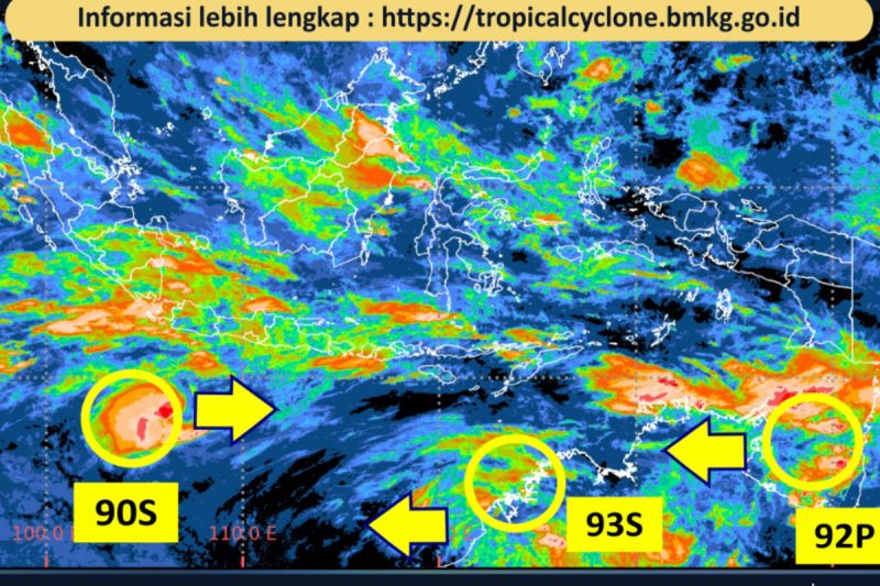 BMKG: Bibit Siklon Tropis 94W Picu Potensi Hujan di Sejumlah Wilayah Indonesia