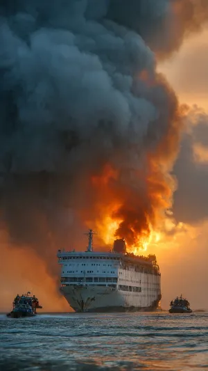 Basarnas Ungkap Momen Menegangkan dalam Evakuasi Dramatis KMP Mutiara Santosa 2 yang Terbakar di Laut Madura