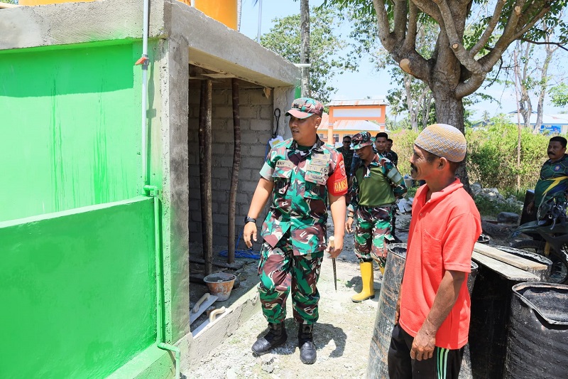 Dansatgas TMMD ke-129 Kodim 1505/Tidore Turun Langsung Cek Progres Pembangunan, Target Rampung Tepat Waktu.