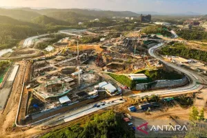 Pembangunan IKN Berlanjut, Progres Gedung MK dan KY Capai 12,41 Persen