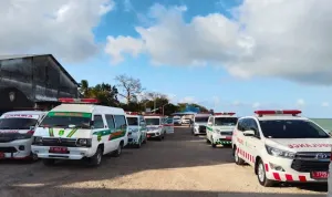 Waduh Banyak Sekali, Pemkab Sumenep Siagakan 20 Ambulans Antisipasi Korban Kapal Terbakar