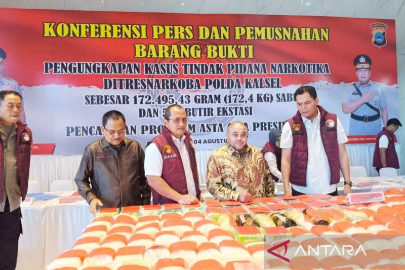 32 Kg Sabu Gagal Masuk Banjarmasin, Dua Kurir Jaringan Fr...