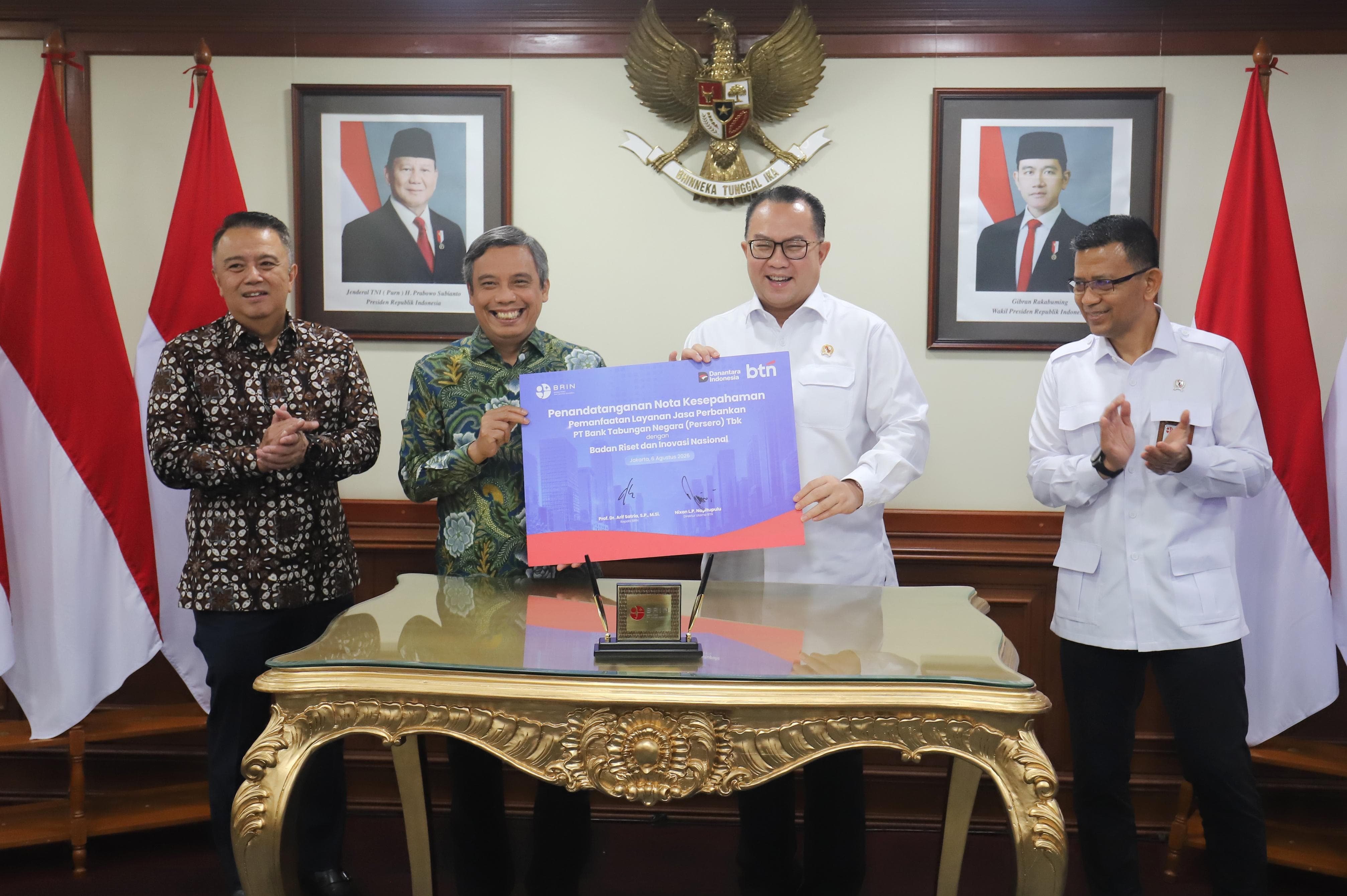 BTN dan BRIN Jalin Kolaborasi Perkuat Riset dan Inovasi Nasional