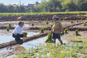 Mentan Andi Amran Sulaiman Serahkan Bantuan Traktor kepada Kelompok Tani di Semarang.