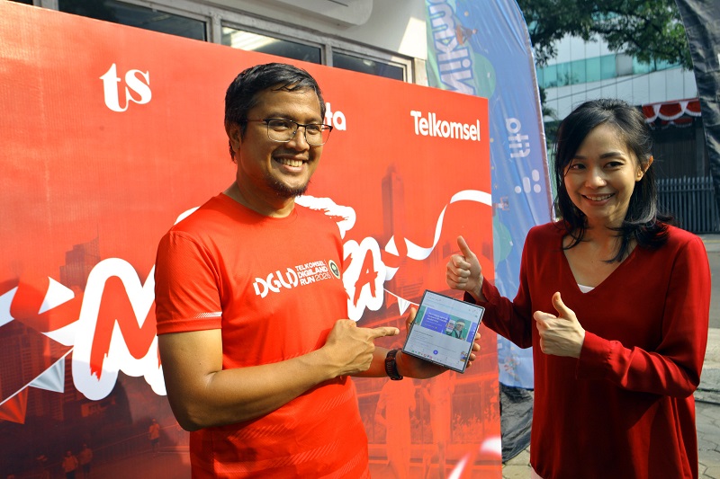 Telkomsel Jabotabek Jabar dan FITA Ajak Komunitas Lari Rayakan Semangat Kemerdekaan melalui “JawaraFit- Running Road to Merdeka Run”