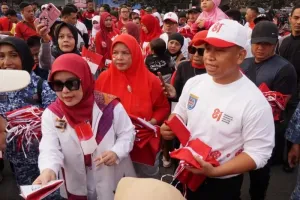 Wow! Depok Kumpulkan Lebih dari 11 Ribu Bendera Merah Putih Jelang HUT RI ke-81