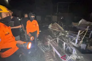 Kebakaran pada Senin Malam di Jalan Kandea Makassar Hanguskan 37 Rumah
