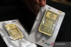 Harga Emas Antam Anjlok Rp30.000 Menjadi Rp2,680 Juta/Gr pada pada Rabu Ini