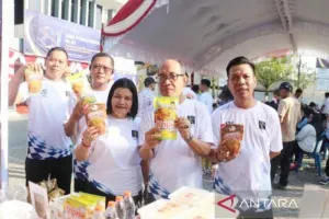 Meriahkan Hari Pengayoman, Kemenkum Kalsel Libatkan Pelaku UMKM Gelar Bazar dan Fun Walk