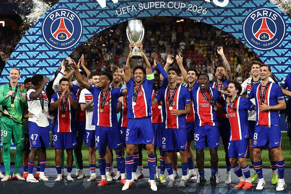 PSG Pertahankan Trofi Piala Super UEFA, Kalahkan Aston Vi...