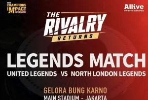 Saksikan para Bintang yang Melegenda dalam Laga United Legends vs North London Legends di GBK pada 10 Oktober