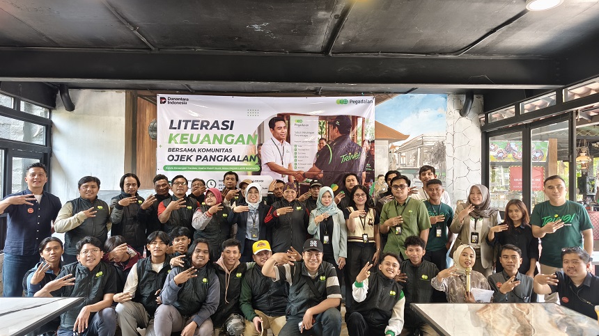 Pegadaian Gelar Literasi Keuangan Bersama Komunitas Ojek Pangkalan: Dorong Pengelolaan Keuangan Cerdas dan Usaha Makin Kuat.