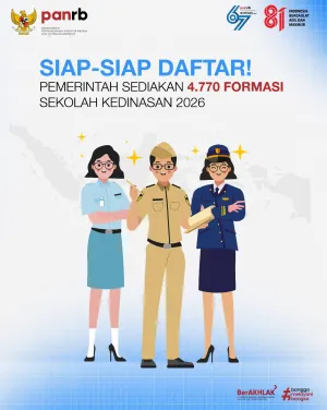 Sekolah Kedinasan 2026 Buka 4.770 Formasi CPNS, Cek Rinciannya